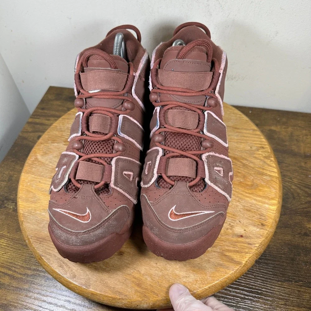 Nike Air More Uptempo 96 Earth Brown Pink DV3466-200 Mens 10 Basketball Shoes
